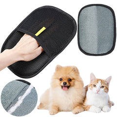 Pet grooming glove from My Store with multiple flexible silicone fingers, designed for gentle pet hair removal and grooming.