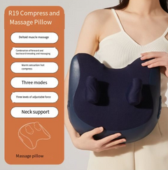 My Store neck and shoulder massage pillow with ergonomic design and adjustable straps for targeted relaxation.