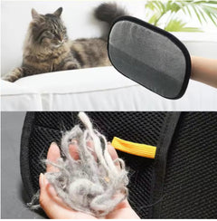 Close-up of a fur remover glove by My Store showing soft, textured surface designed to remove pet fur from clothing and furniture.