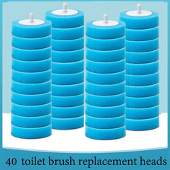 Toilet disposable brush with handle and bristles, designed for bathroom cleaning, branded by My Store.