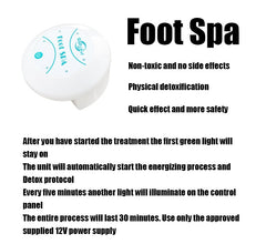 Portable My Store Mini Foot Massager with ion foot bath, showing compact design and foot insert for relaxing foot therapy.