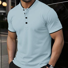 Men's casual short-sleeve top from My Store, featuring a comfortable fit and versatile style, shown in a relaxed pose.