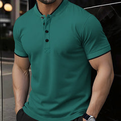 Men's versatile casual short-sleeve top from My Store, shown in a relaxed fit with a crew neckline and casual styling.