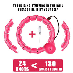 Smart weighted fit hoop from My Store with adjustable weight, designed for effective fitness and core strengthening exercises.
