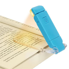 LED USB rechargeable book light from My Store with eye protection, compact design, and adjustable brightness for reading.