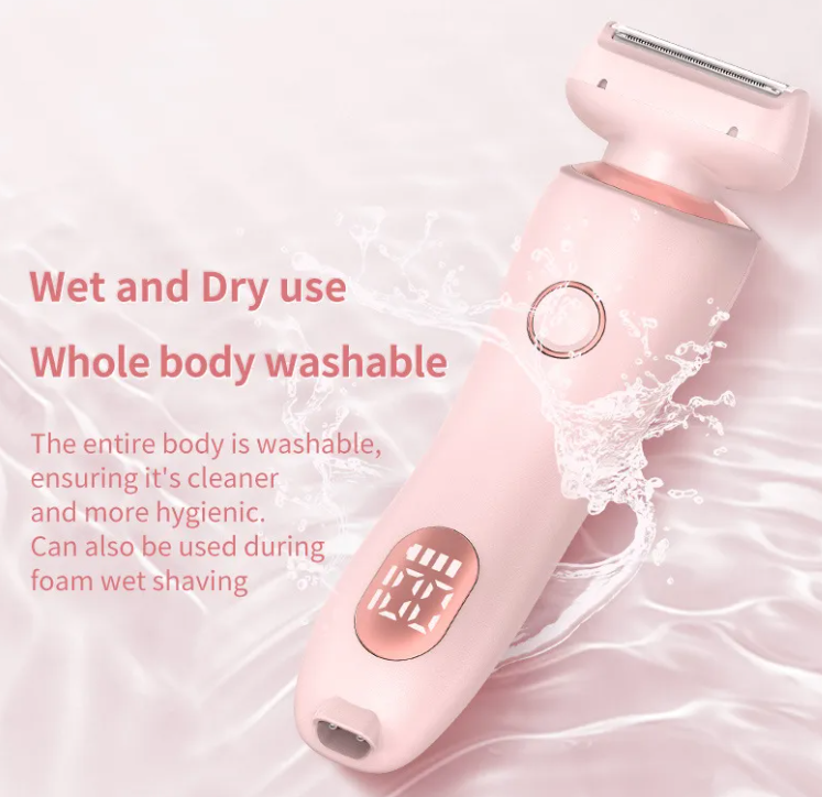 Electric Duo Shave by My Store, close-up of the dual-head electric shaver with ergonomic handle and sleek design.