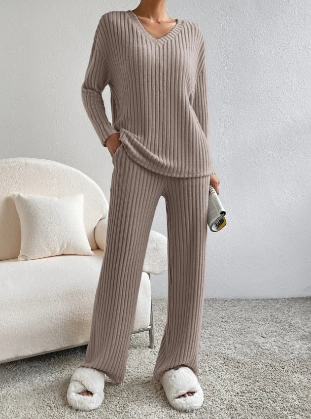 Casual 2-piece loungewear set by My Store featuring a soft top and matching pants for comfortable, relaxed wear.