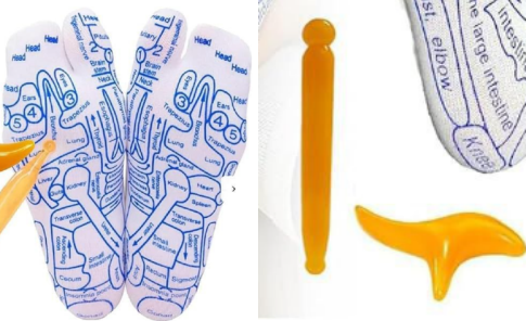 Reflexology socks with integrated massage tool from My Store, designed for foot relaxation and reflexology therapy.