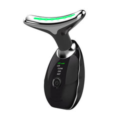 My Store 7-color facial massager with wavy design, microcurrent skin firming device for face and neck skin rejuvenation.