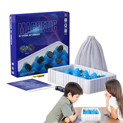 Magnetic chess board game by My Store featuring a classic black and white checkered design with magnetic pieces for portable play.