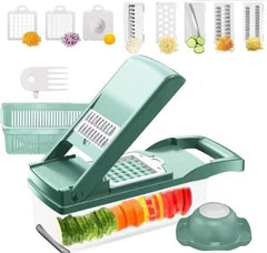 Vegetable chopper from My Store with stainless steel blades and plastic handle, ideal for quick kitchen vegetable prep.