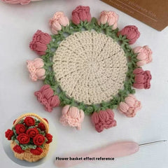 Crochet DIY kit with colorful yarns and hooks, suitable for beginners and experienced crafters for creating handmade crochet projects.