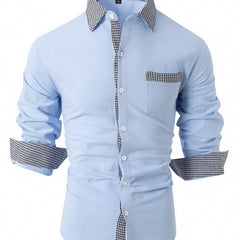 Men's casual long-sleeve shirt from My Store, shown in a relaxed fit with button-up front and collar, on a plain background.