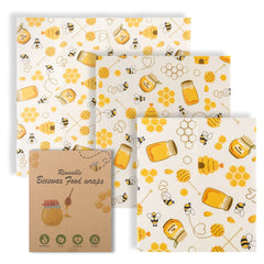 Cotton beeswax fresh-keeping cloth with colorful beeswax pattern, reusable food wrap for storing fruits and vegetables.