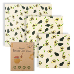 Cotton beeswax fresh-keeping cloth with colorful beeswax pattern, used for wrapping food and preserving freshness naturally.