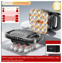 Deep tissue muscle massage gun by My Store with 8 and 16 interchangeable heads for targeted muscle relief.