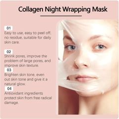 My Store collagen cleansing mask with a creamy texture and natural ingredients for deep skin cleansing and rejuvenation.