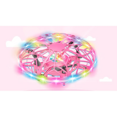 Smart induction flying ball toy from My Store with LED lights, hovering and spinning in mid-air, designed for interactive fun.