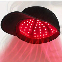 Red Light Therapy Cap from My Store with adjustable straps and LED lights, designed for scalp treatment and hair growth stimulation.