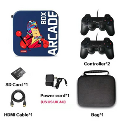 4K HD TV game console box from My Store, featuring a sleek design and multiple ports for gaming and entertainment setup.