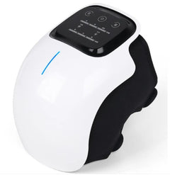 Electric relaxing knee massager from My Store showing a padded knee wrap with adjustable straps for soothing relief.