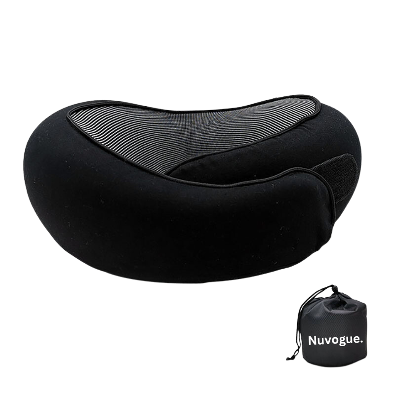 My Store SkySoothe-Neck Pillow in soft fabric with ergonomic design for neck support and comfort during travel or rest.