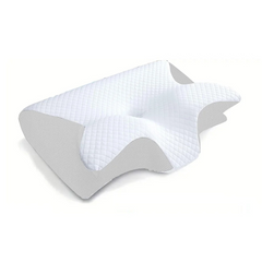 My Store neck pillow with ergonomic design for neck support and comfort, shown in a soft fabric cover.
