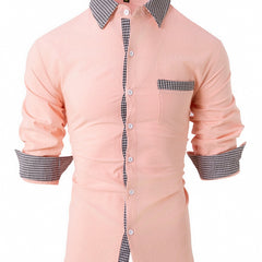 Men's casual long-sleeve shirt in a relaxed fit, featuring a button-up front and classic collar, in a versatile color.