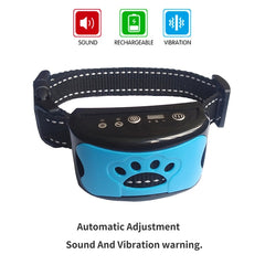Ultrasonic anti-bark dog training collar by My Store, showing the collar with control unit and adjustable strap for training pets.
