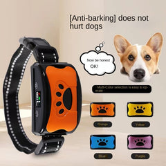 Ultrasonic anti-bark dog training collar by My Store with adjustable strap and ultrasonic emitter for humane bark control.