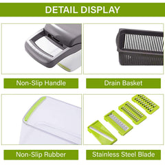 Vegetable chopper from My Store with stainless steel blades and plastic handle, ideal for quick and easy vegetable prep.