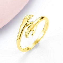 Silver "I Am Enough" ring by My Store featuring a sleek band and engraved positive affirmation on the surface.