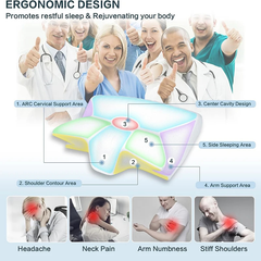 Comfortable neck pillow by My Store with ergonomic design, perfect for travel and relaxation.
