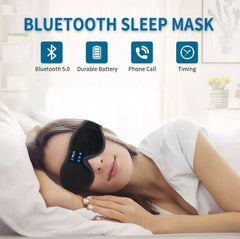 Wireless 3D eye mask from My Store with Bluetooth connectivity and stereo speakers for unlimited music comfort and relaxation.