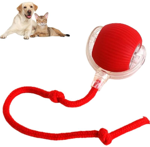 Smart rolling pet ball by My Store, durable and interactive toy for dogs and cats, featuring colorful design for active play.
