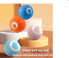 Interactive Smart Dog Toy Ball from My Store, showing a playful dog engaging with the durable, colorful toy designed for active pets.