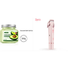Women’s dual head hair remover and shaver by My Store, showing the compact device with dual shaving heads and ergonomic design.