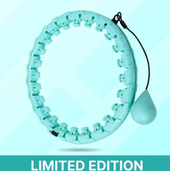 Smart weighted fit hoop from My Store with adjustable weights and a sleek design for effective core workouts.