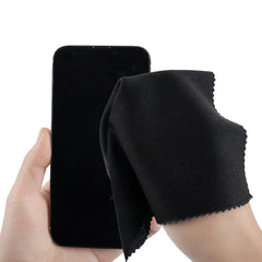Blue CrystalClear microfiber cloths from My Store, soft and absorbent for cleaning screens and delicate surfaces.