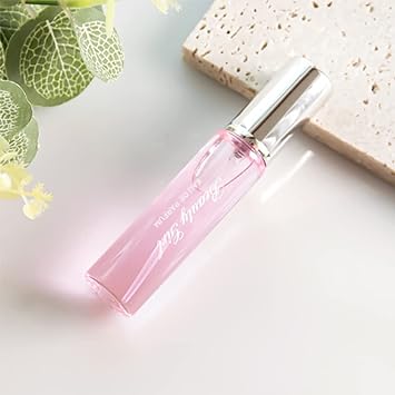 Elegant bottle of My Store pheromone perfume for women with sleek design and floral accents, perfect for enhancing attraction.