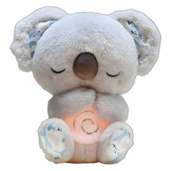 Soft plush otter sound machine toy with sensory features, music, lights, and rhythmic breathing for babies, by My Store.