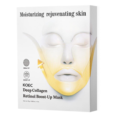 My Store Collagen Lifting Face Mask showing a close-up of the mask's textured surface on a neutral background.