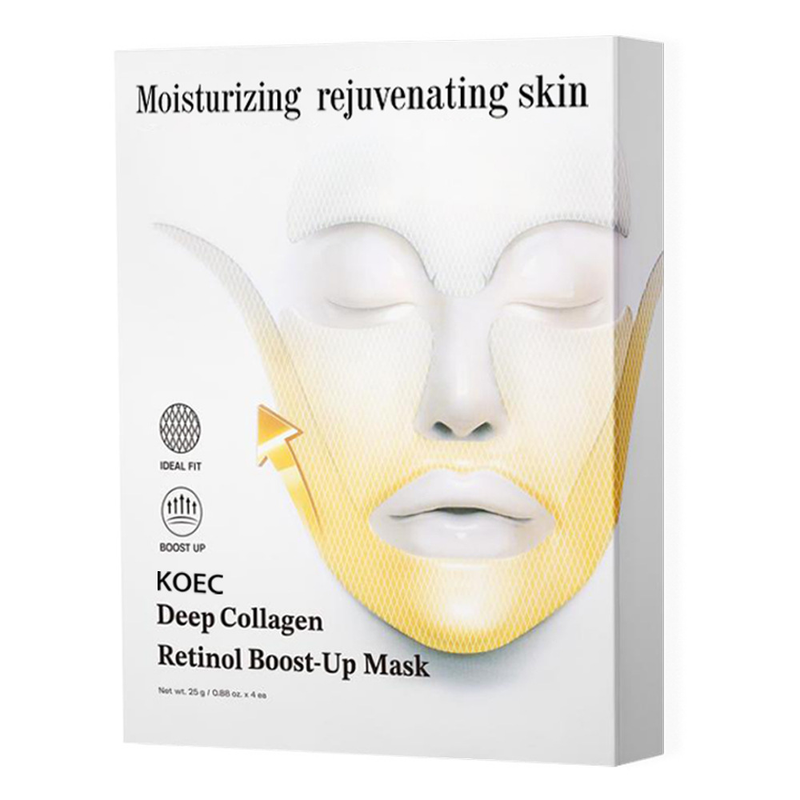 My Store Collagen Lifting Face Mask showing a close-up of the mask's textured surface on a neutral background.