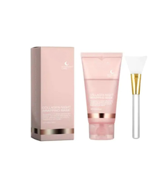 Hydrating collagen peel-off mask from My Store, showing the clear gel mask with collagen ingredients and smooth texture.