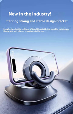 Adjustable magnetic car mount holder for smartphones, with a secure grip and versatile positioning for easy driving access.
