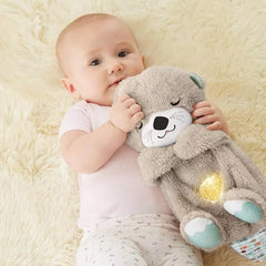 My Store Soothe 'n Snuggle Otter baby sound machine plush toy with sensory lights, music, and rhythmic breathing motion for comfort.