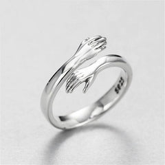 Silver "I Am Enough" ring by My Store featuring engraved affirmations on a sleek band.