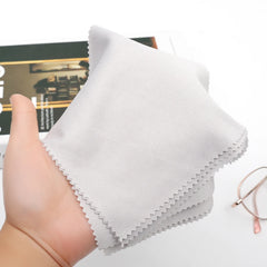 Close-up of CrystalClear microfiber cloths from My Store, showcasing soft, durable fabric ideal for cleaning and dusting surfaces.
