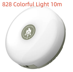 Rechargeable 7-color camping lantern by My Store with adjustable brightness and colorful LED lighting for outdoor camping use.