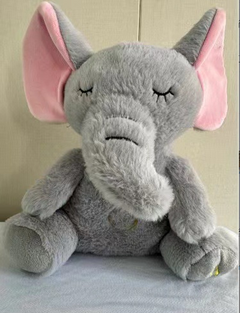 Soft plush baby soothing toy with musical features, designed for comfort and entertainment for infants.
